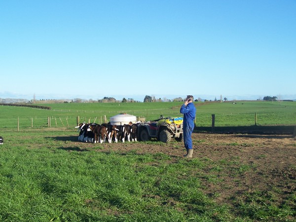 Mike Fraser Jones on the farm